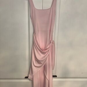 Aritzia Pink Asymmetrical Sheath Dress- SATURN MIDI